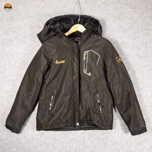 Moerdeng Oscillator Series Sport Jacket Black Fur-lined Long Sleeve Women's Sz S